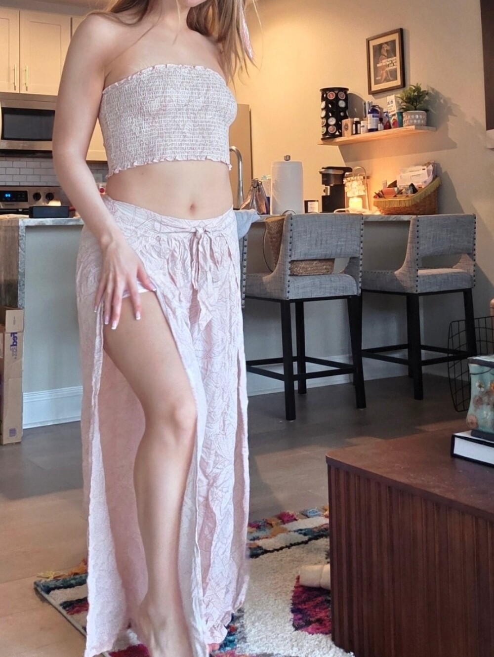 Cotton candy LA Two piece set